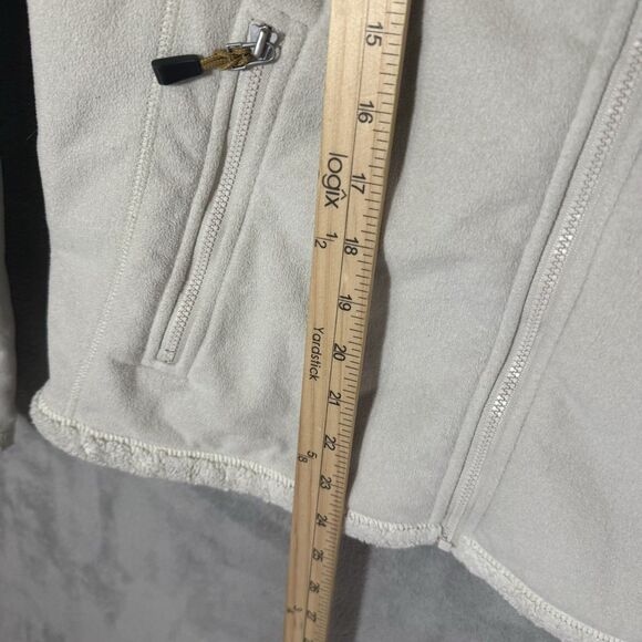 VINTAGE Nike Jacket Womens Large Cream ACG Zip Fleece Coat Sherpa Full Zip - Picture 7 of 10